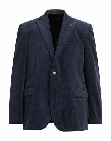 Angelo Nardelli Man Blazer Navy blue Cotton, Elastane Cover