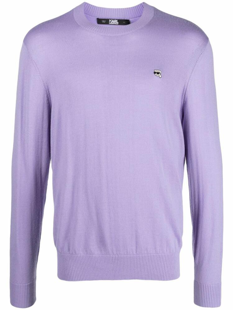 Karl Lagerfeld Ikonik 2.0 jumper - Purple Cover