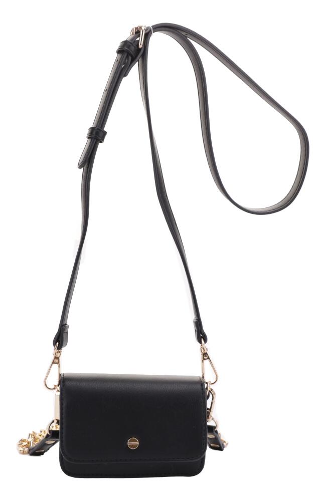 Mali + Lili Tanya Vegan Leather Crossbody Bag in Black Cover