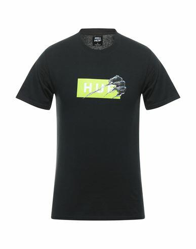 Huf Man T-shirt Black Cotton Cover