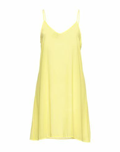 Massimo Rebecchi Woman Mini dress Yellow Polyester Cover