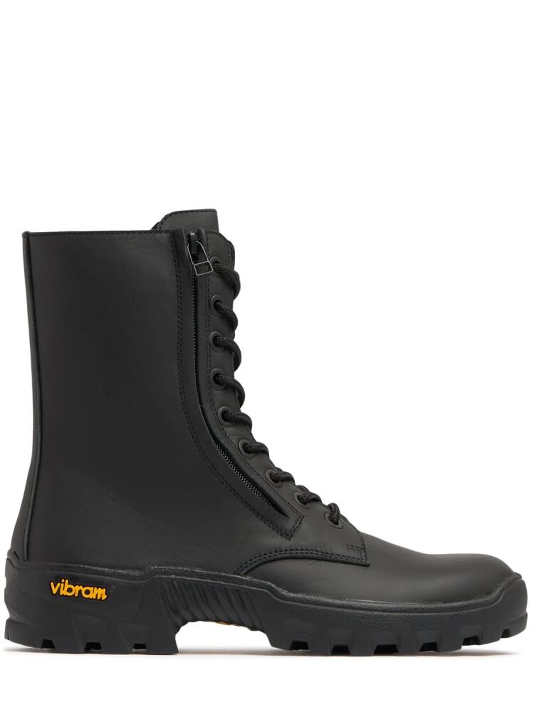 YOHJI YAMAMOTO Commando Leather Combat Boots Cover