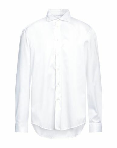 Brian Dales Man Shirt White Size 17 ½ Cotton, Elastane Cover