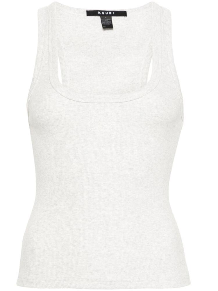 Ksubi Stacked Origin ribbed tank top - Grey Cover