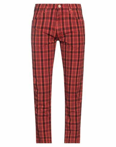 Hand Picked Man Pants Red Cotton, Elastane Cover