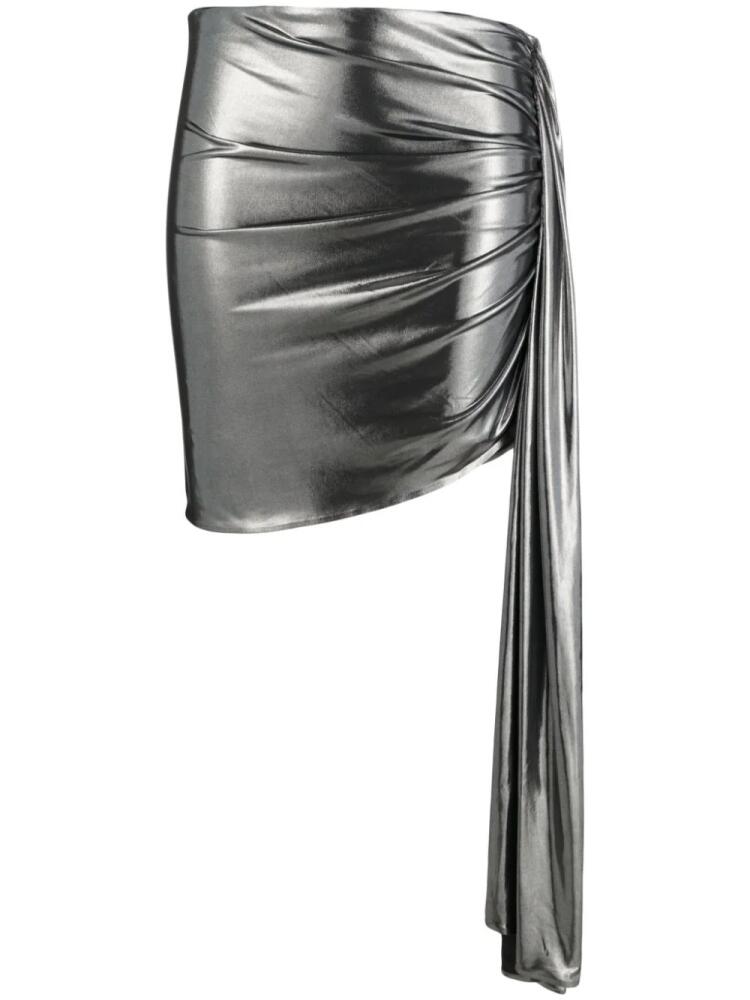 Magda Butrym asymmetric mini skirt - Silver Cover