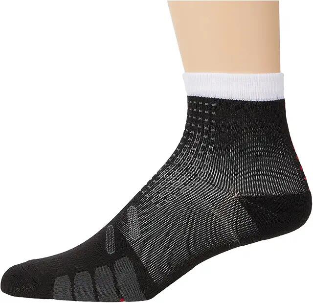 Eurosock Bike Quarter Compression (Black) Crew Cut Socks Shoes Cover