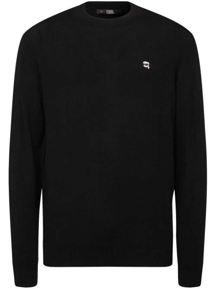 Karl Lagerfeld Ikonik 2.0 crew neck jumper - Black Cover