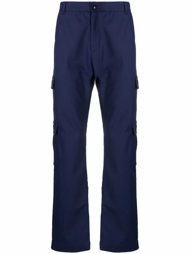 Martine Rose straight-leg cargo trousers - Blue Cover