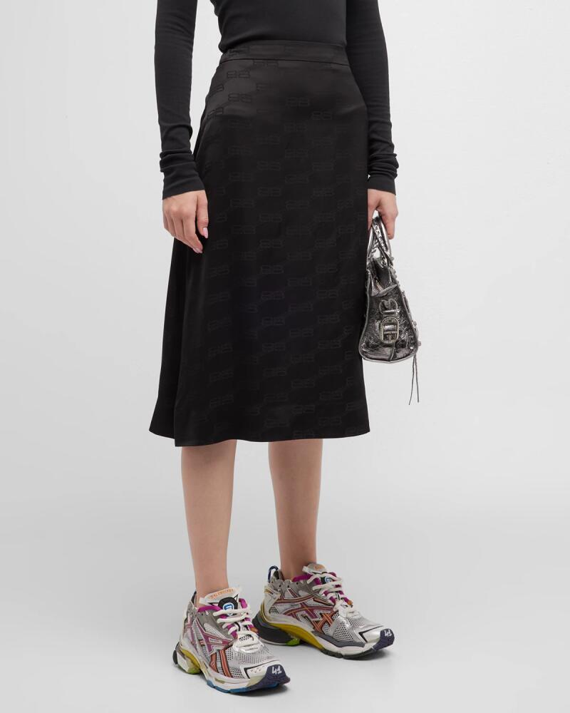 Balenciaga BB Monogram A Line Skirt Cover