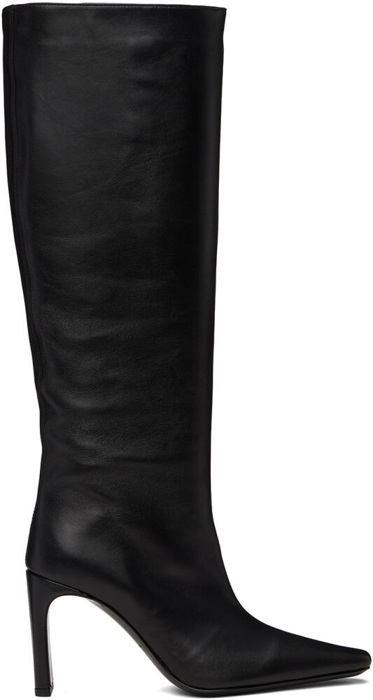 Staud Black Wally High Heel Tall Boots Cover