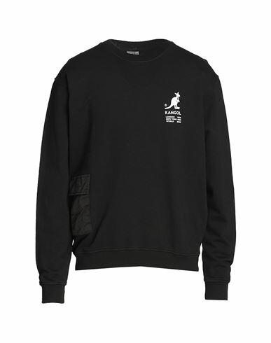 Kangol Man Sweatshirt Black Cotton Cover