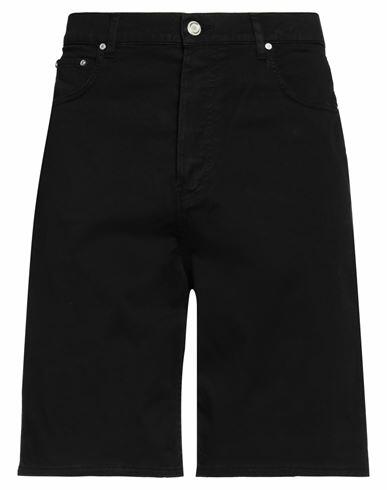 Trussardi Man Shorts & Bermuda Shorts Black Cotton, Elastane Cover