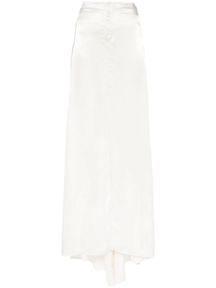 Ludovic de Saint Sernin panelled maxi skirt - White Cover