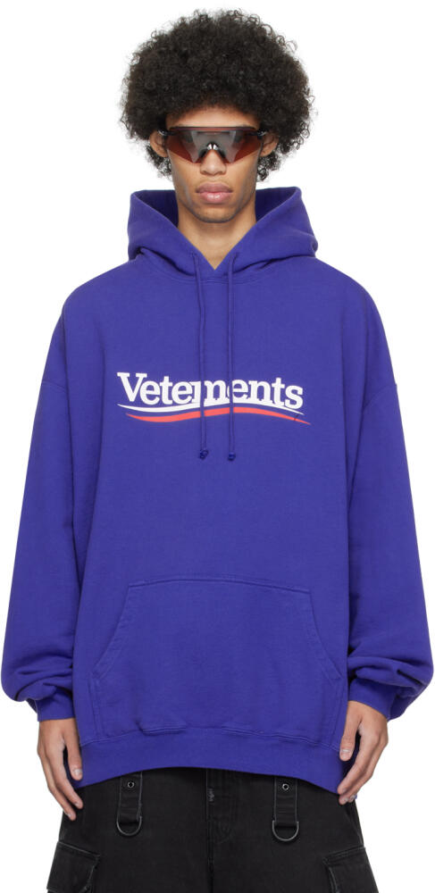 VETEMENTS Blue Campaign Hoodie Cover