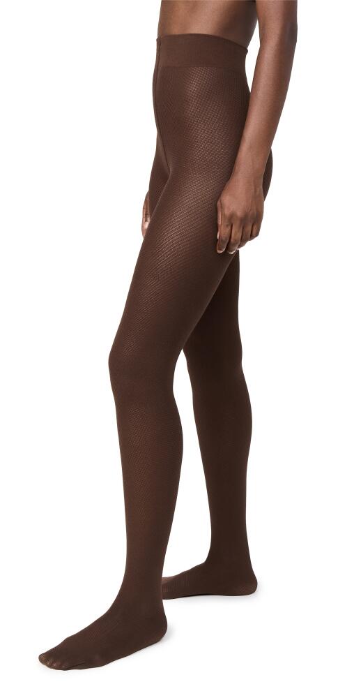 Wolford Cotton Net Tights Umber Cover