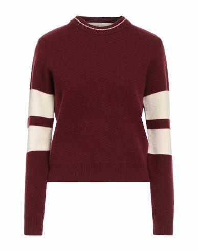 Golden Goose Woman Sweater Burgundy Virgin Wool, Cotton, Modal, Polyamide, Synthetic fibers Cover