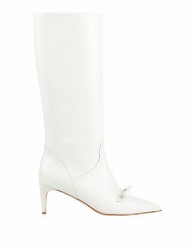 Red(v) Woman Boot White Leather Cover