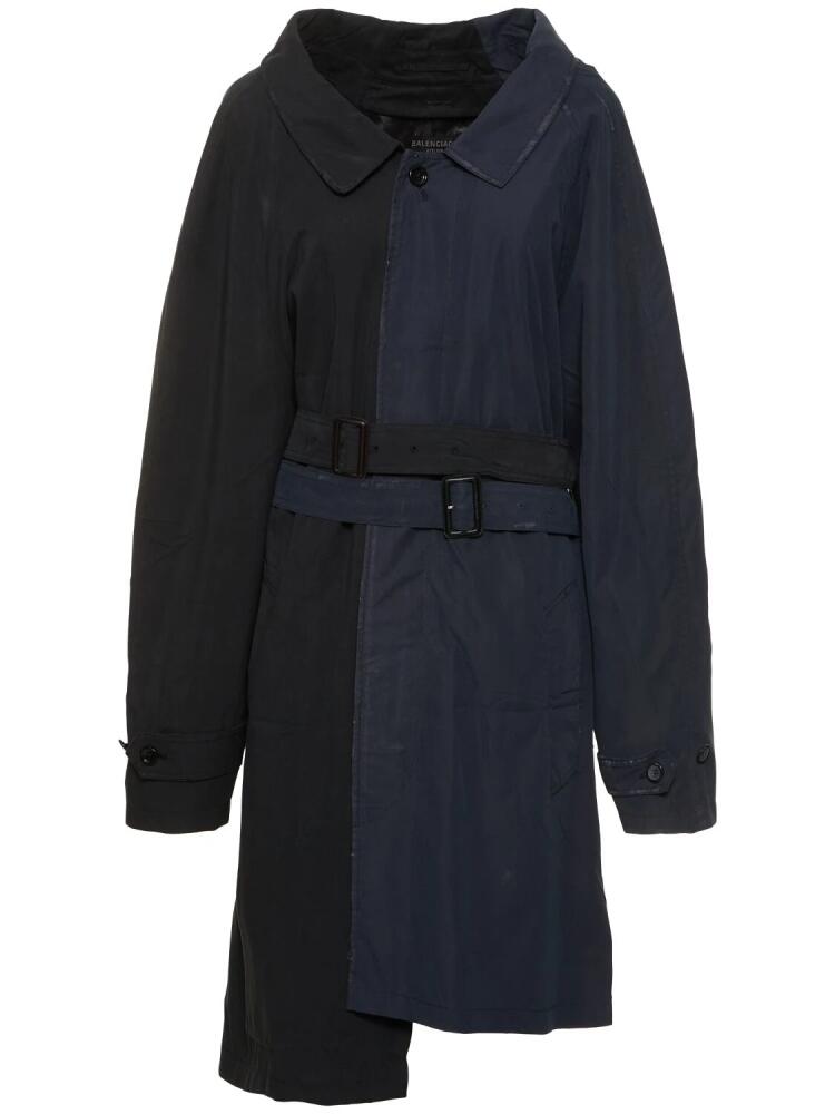 BALENCIAGA Double Sleeve Asymmetrical Carcoat Cover