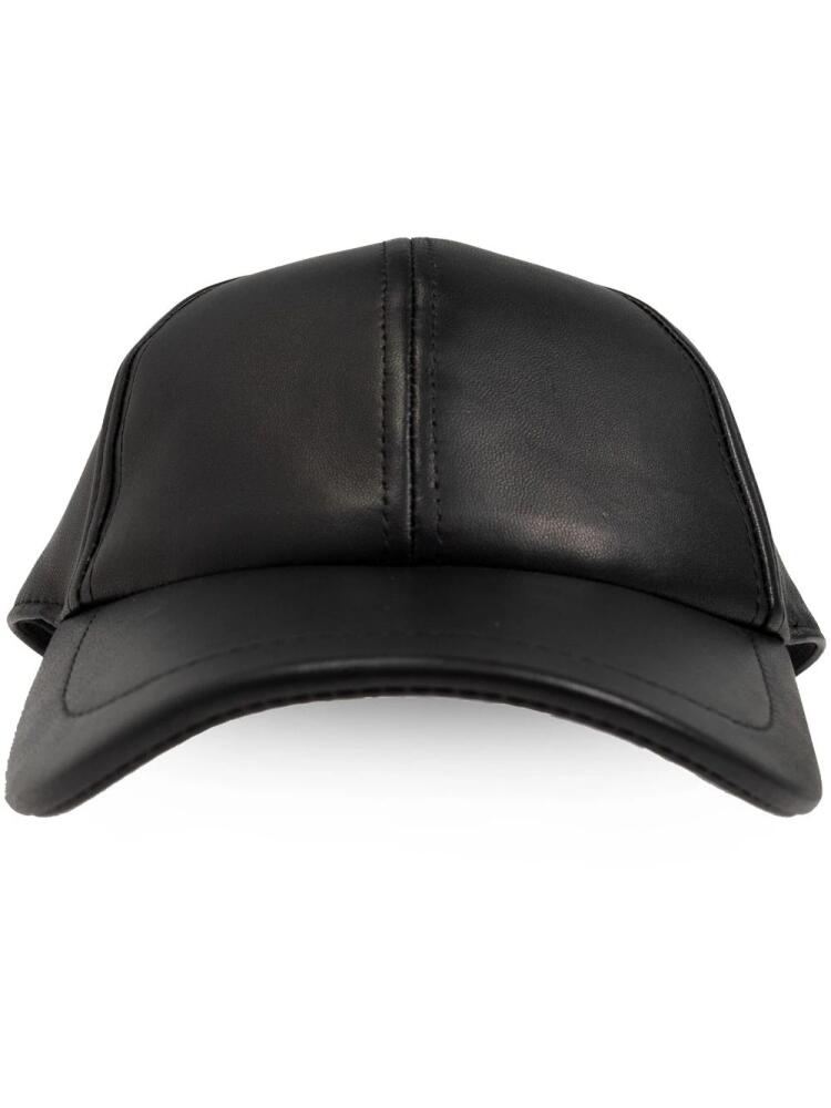 Yves Salomon leather baseball cap - Black Cover