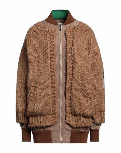 Aviù Woman Jacket Camel Polyester, Acrylic, Alpaca wool, Polyamide, Wool Cover