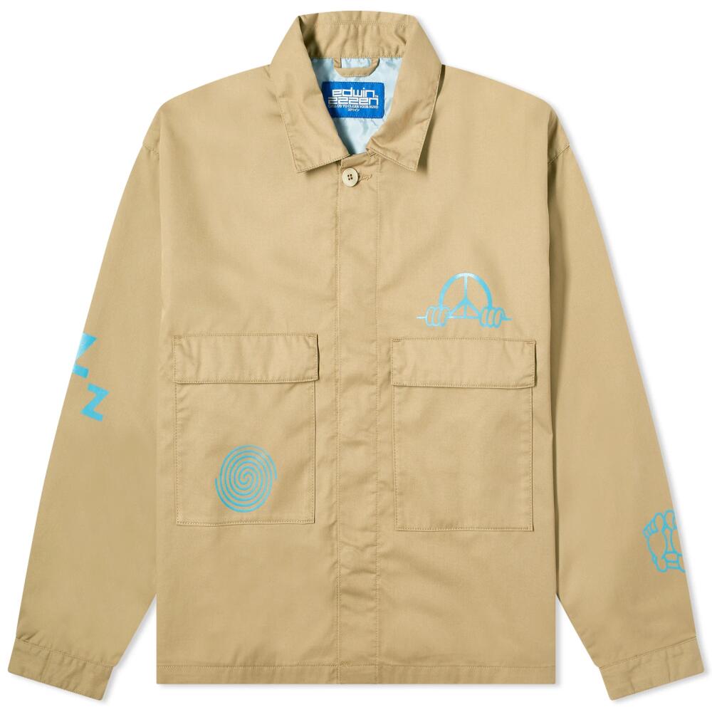 Edwin Men's Oshino Zen Jacket in Beige Cover