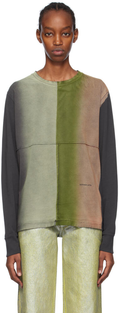 Eckhaus Latta Multicolor Lapped Long Sleeve T-Shirt Cover