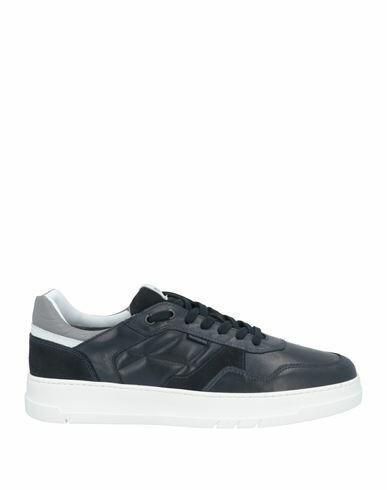 Nero Giardini Man Sneakers Midnight blue Leather Cover