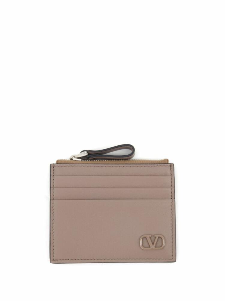 Valentino Garavani VLogo Signature card holder - Grey Cover