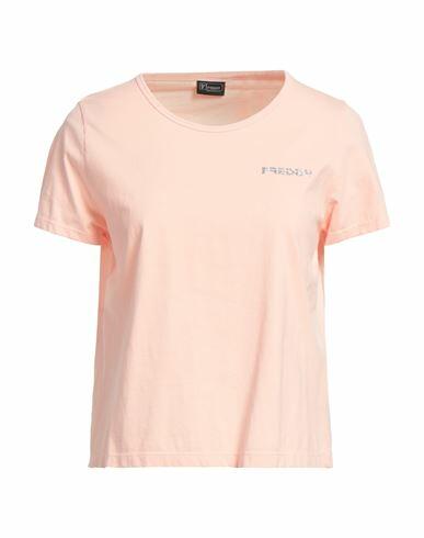 Freddy Woman T-shirt Salmon pink Cotton Cover