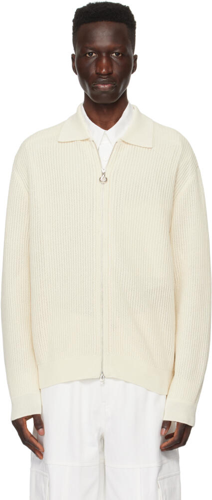 Solid Homme Beige Zip Sweater Cover