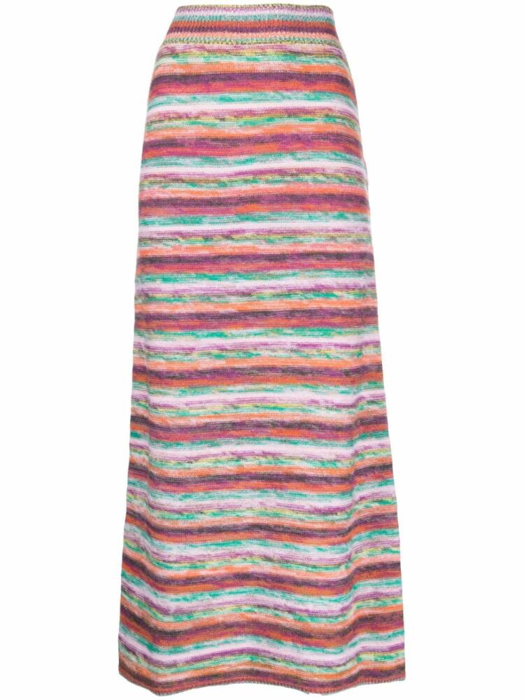 Chloé striped midi skirt - Pink Cover