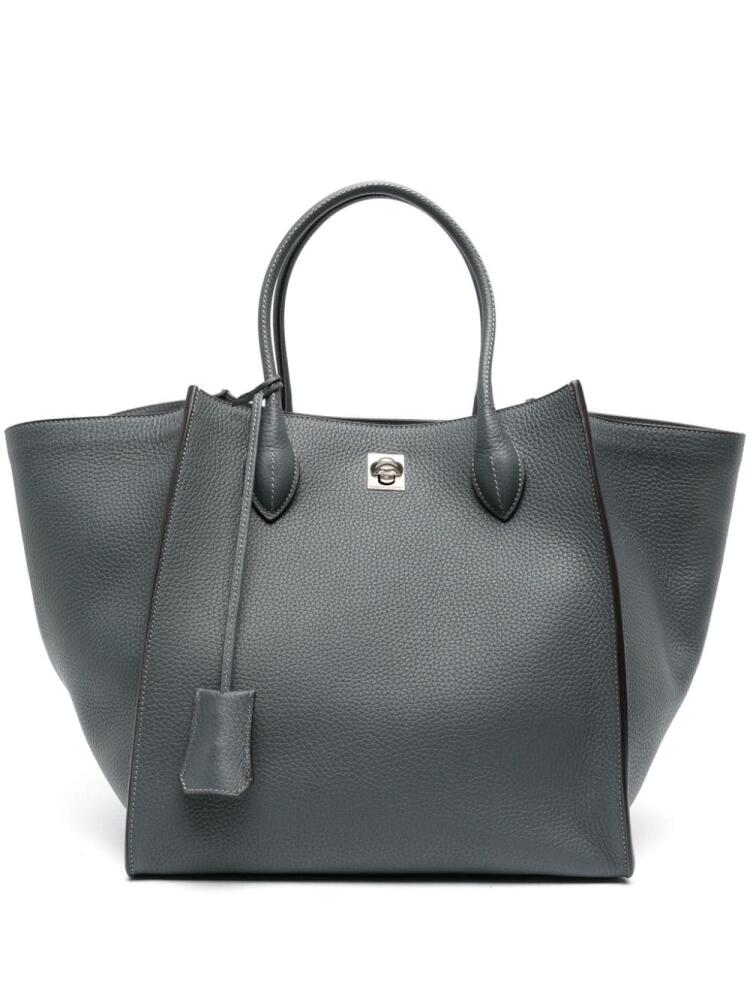 Ermanno Scervino Maggie pebbled-leather tote bag - Grey Cover