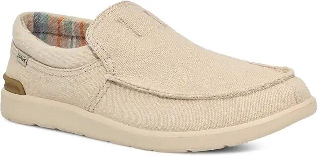 Sanuk Sidewalk Surfer Lite 2 SL (Oatmilk) Men's Shoes Cover