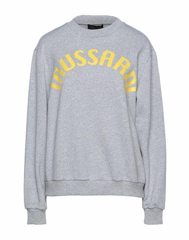 Trussardi Woman Sweatshirt Grey Cotton, Polyester Cover