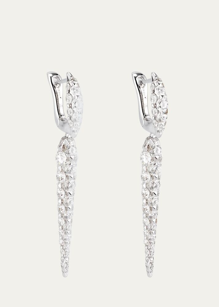 Boghossian 18k White Gold Merveilles Small Icicle Earrings with Diamonds Cover