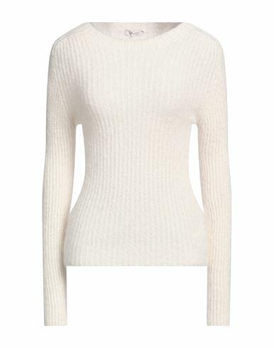 Motel Woman Sweater Ivory Acrylic, Polyamide, Mohair wool, Elastane Cover