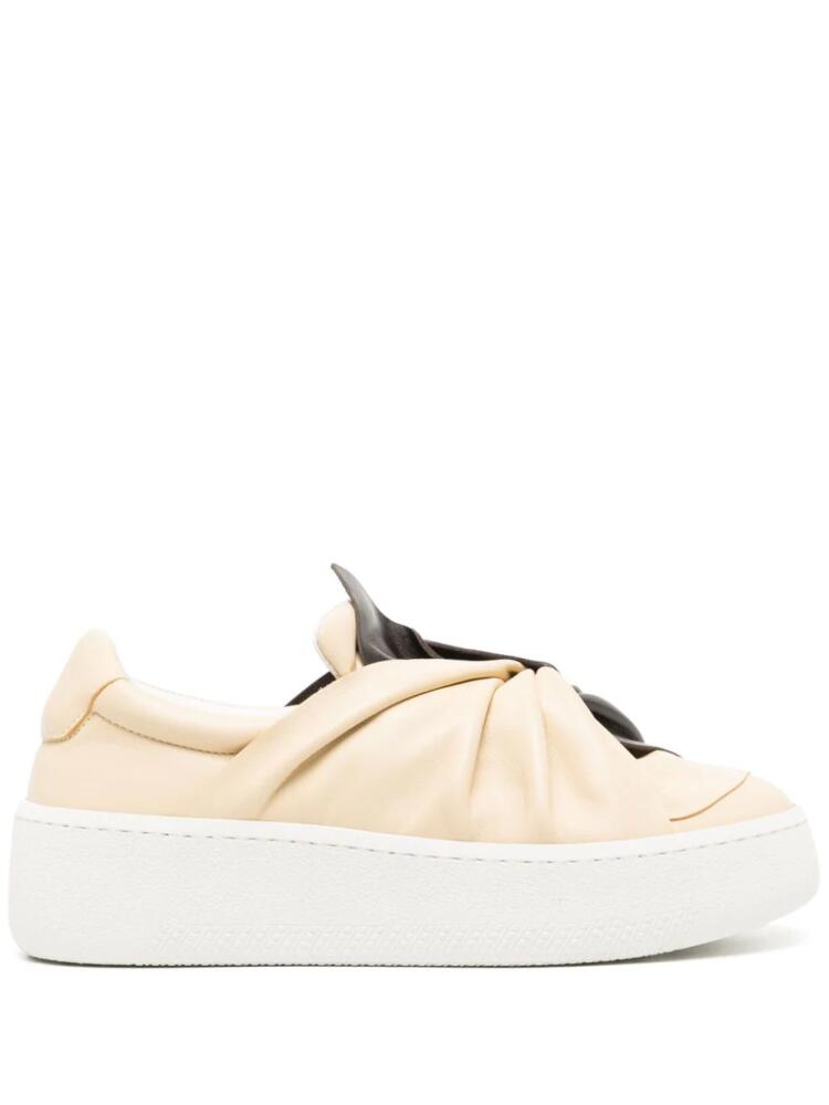 Ports 1961 two-tone knot-detail loafers - Neutrals Cover