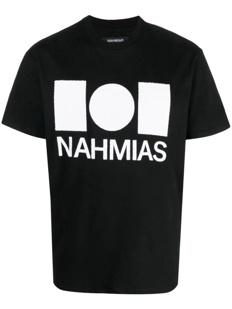 Nahmias Caviar logo-print cotton T-shirt - Black Cover