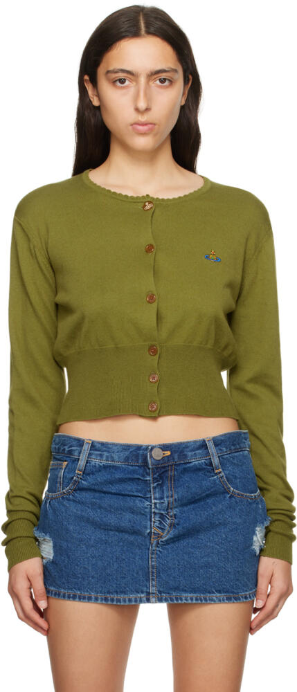 Vivienne Westwood Green Bea Cropped Cardigan Cover