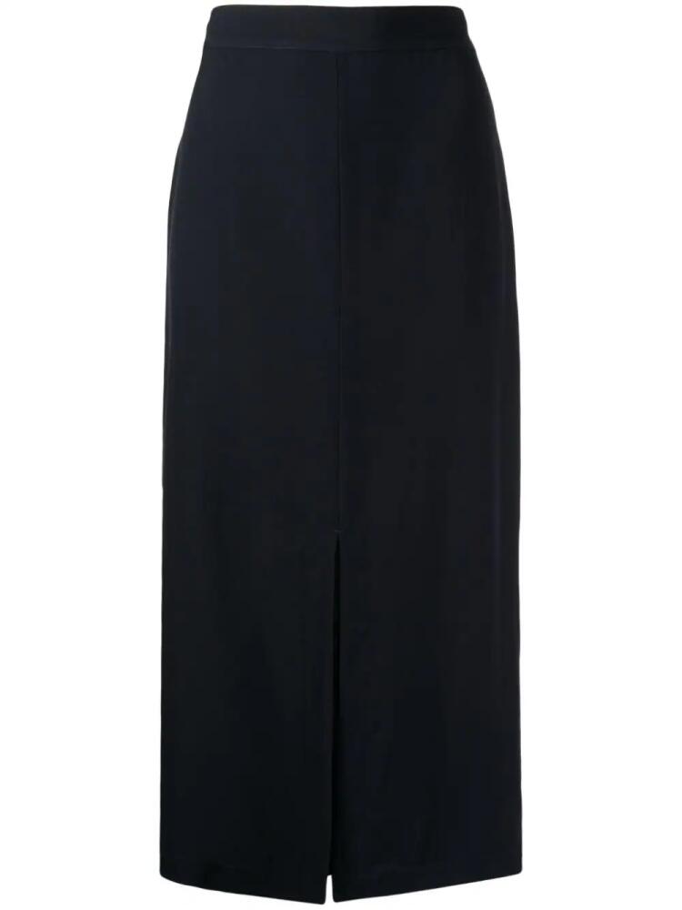 TOTEME high-waist midi skirt - Blue Cover