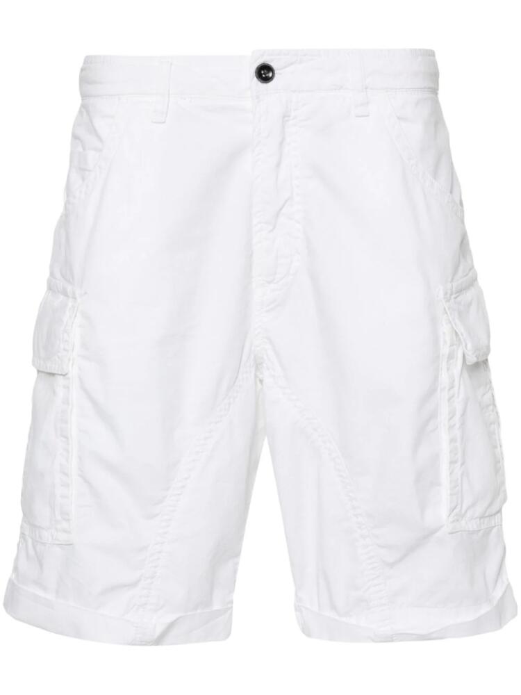 Myths twill cotton cargo shorts - White Cover