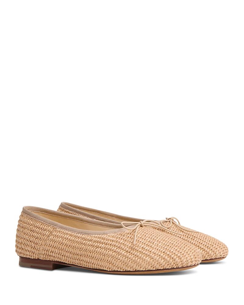 Mansur Gavriel Women's Dream Raffia Ballerina Flats Cover