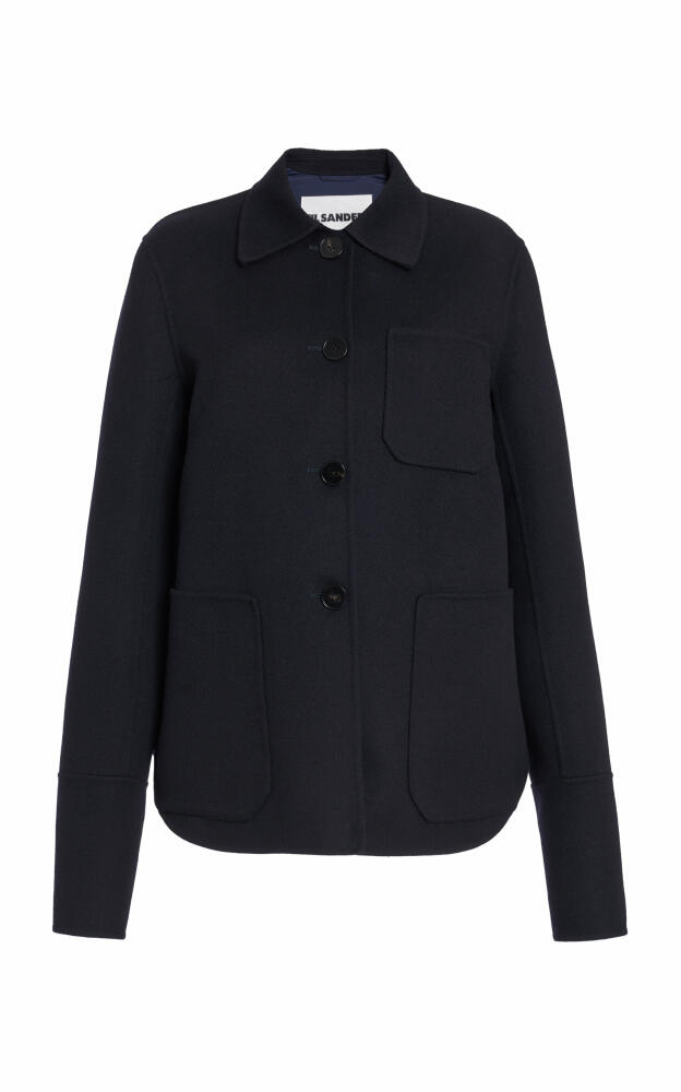 Jil Sander - Collared Cashmere Jacket - Navy Cover