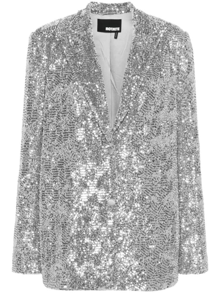 ROTATE BIRGER CHRISTENSEN sequin-design blazer - Silver Cover