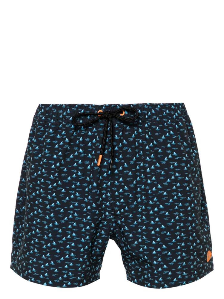 Save The Duck Ademir sharks-print swim shorts - Blue Cover