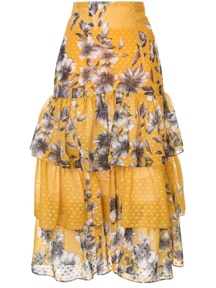 Bambah floral ruffle skirt - Yellow Cover