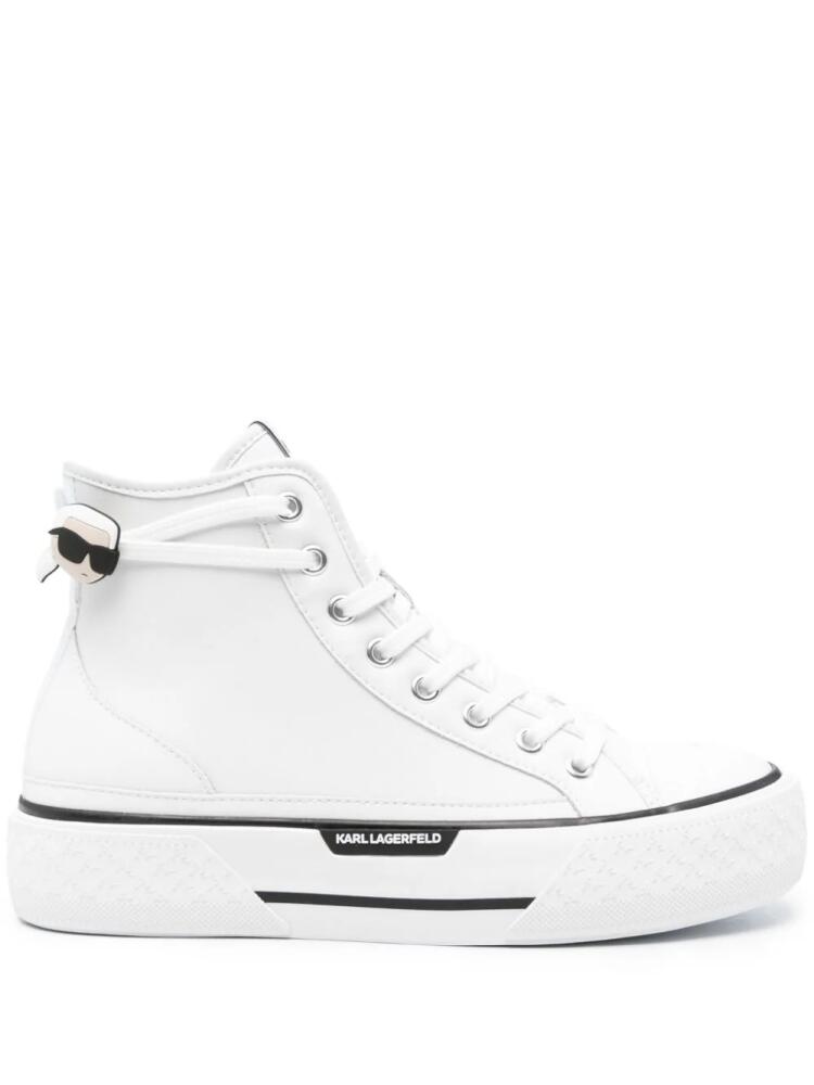 Karl Lagerfeld Kampus Max III high-top sneakers - White Cover