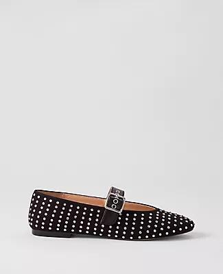 Ann Taylor Buckle Jeweled Mary Jane Flat Cover