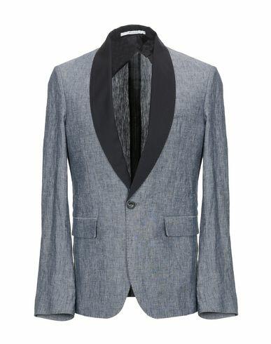 Aglini Man Blazer Slate blue Cotton, Merino Wool Cover